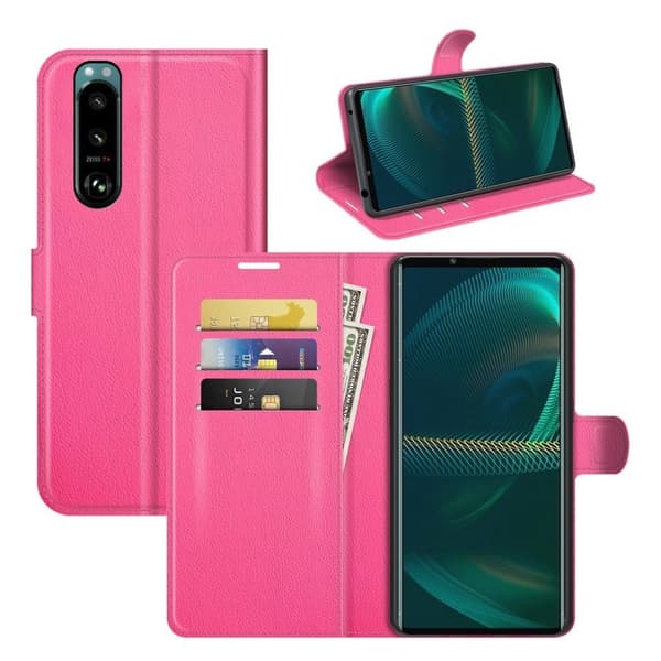 Classic Sony Xperia 5 III Flippetui - Rose Pink