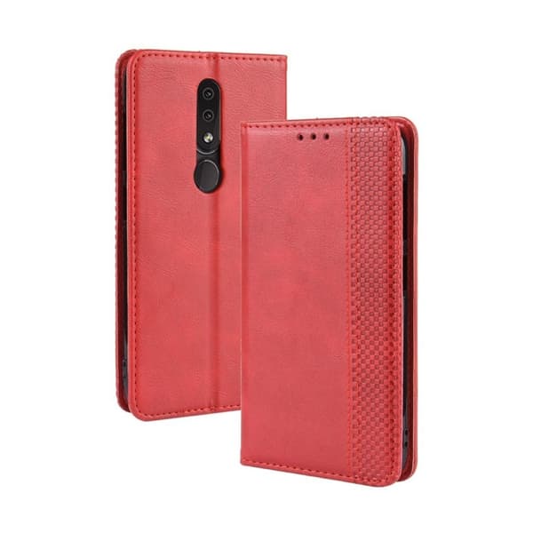 Bofink Vintage Nokia 4.2 etui - Rød Red