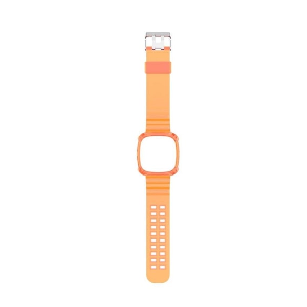 Fitbit Versa 3 / Sense transparent silikon klockarmband - orange Orange