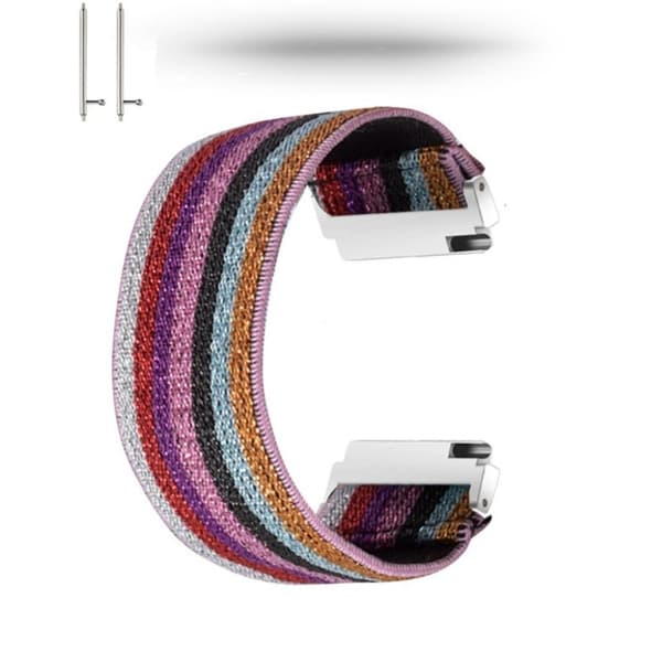 Värikäs nailon kellonauha Huawei-kelloon - Kiiltävä Värikäs Multicolor
