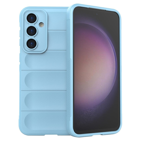 Blødt grebsformet cover til Samsung Galaxy S23 FE - Blå Blue