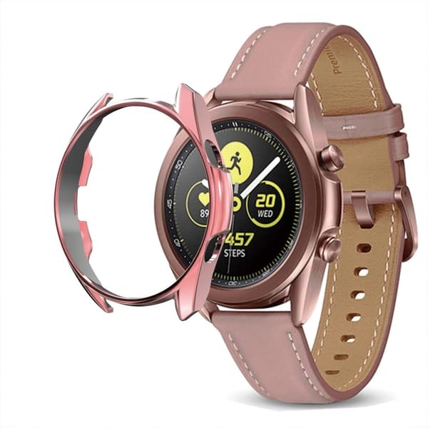 Samsung Galaxy Watch 3 (45mm) galvaniseret cover - Lyserød Pink