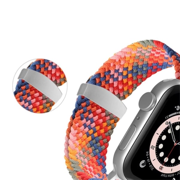 Apple Watch (45mm) elastic nylon watch strap - Orange Orange