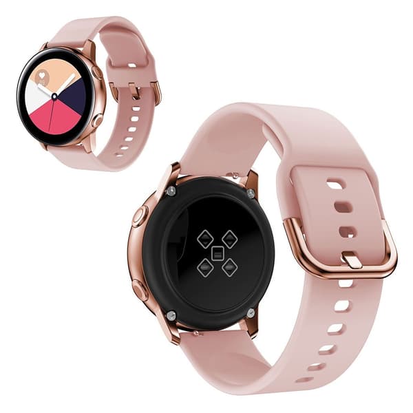 20mm universaali silikoninen kellonauha - Pinkki Pink