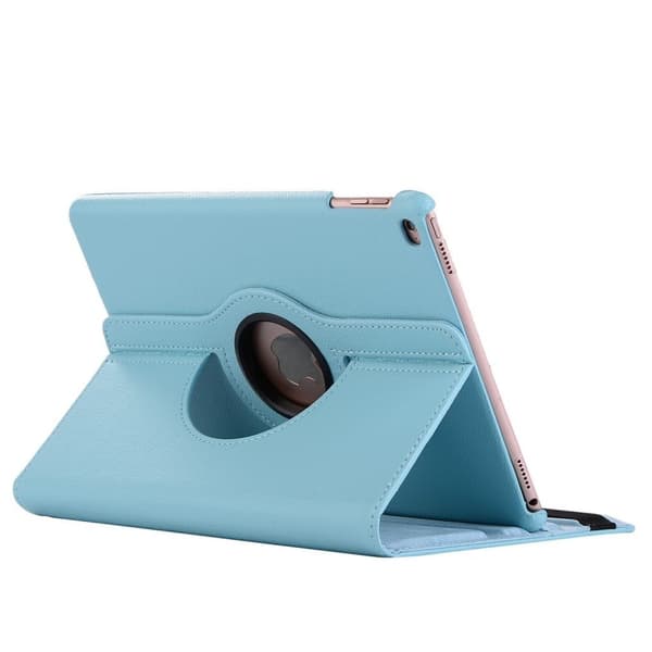 iPad (2017) stilrent og sikkert læder etui - Lyseblå Blue