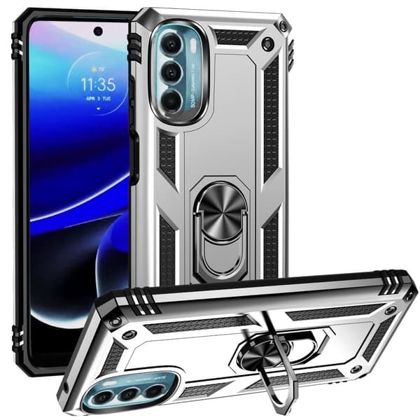Bofink Combat Motorola Moto G (2022) skal - Silver/Grå Silvergrå