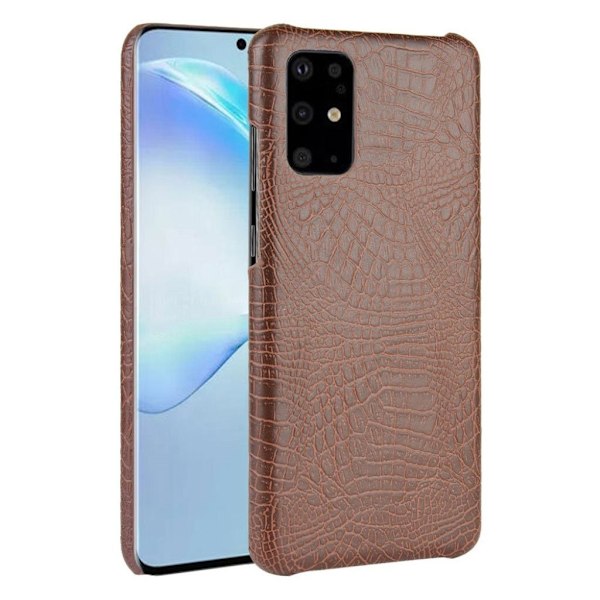 Croco kuoret - Samsung Galaxy S20 Plus – Ruskea Brown