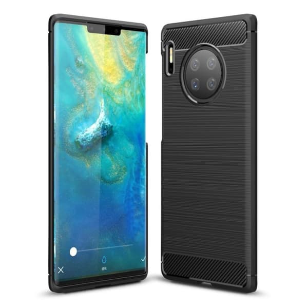 Carbon Flex Huawei Mate 30 Pro kuoret - Musta Black