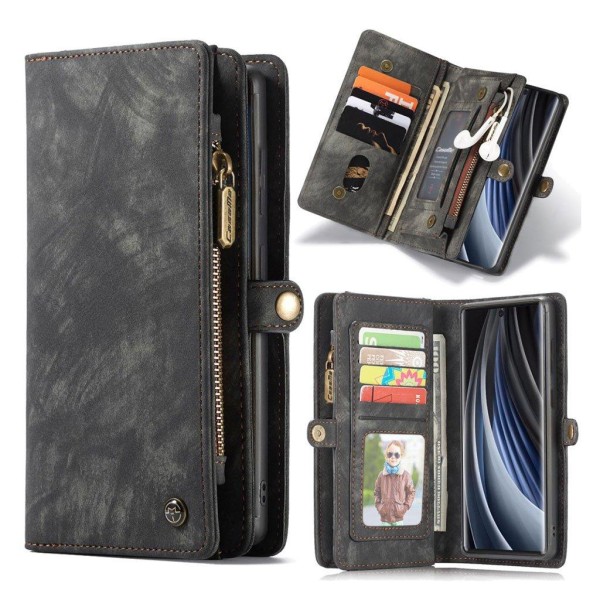 CaseMe Samsung Galaxy Note 20 Zipper Wallet - Black Black