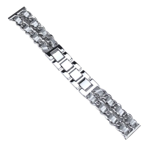 20mm rostfritt stål klockarmband - silver Silvergrå