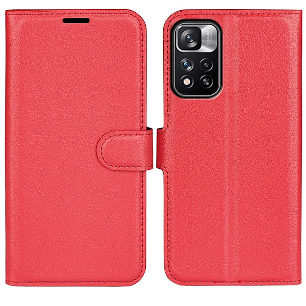 Classic Xiaomi Redmi Note 11 Pro Plus 5G flip etui - Rød Red