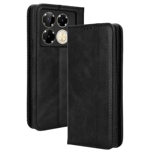 Bofink Vintage Infinix Note 40 Pro / Infinix Note 40 Pro Plus læderetui - Sort Black