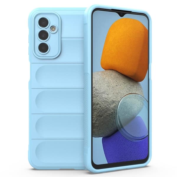Mjukt greppformat Samsung Galaxy M23 / Samsung Galaxy F23 skal - Blå Blå