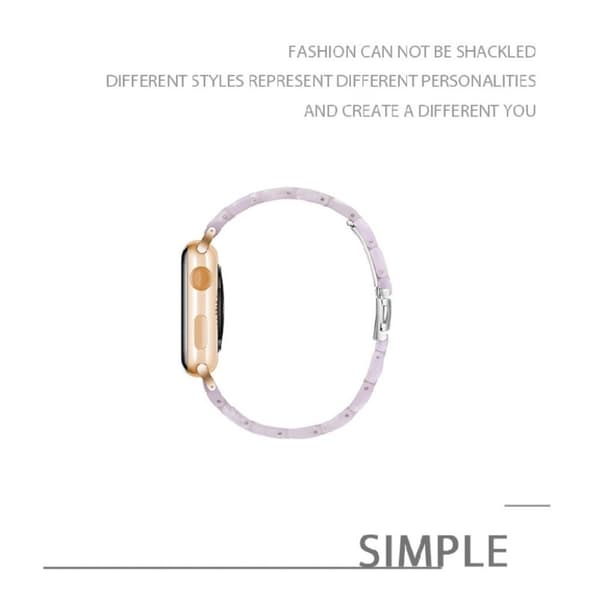Apple Watch Series 5 44mm fashionable klockarmband - vit Vit