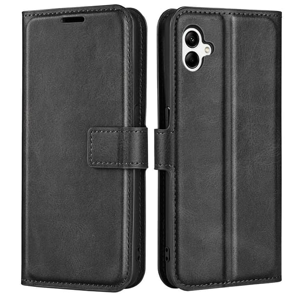 Lompakko Nahkakotelo For Samsung Galaxy A04 - Musta Black
