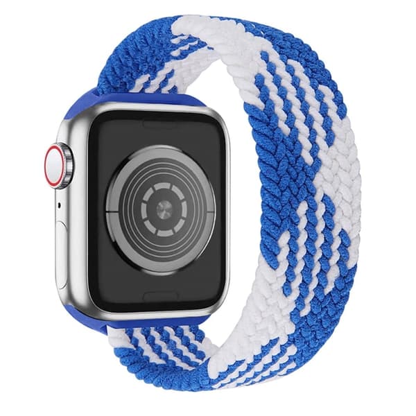 Apple Watch (41 mm) elastisk klokkerem - Blå / Blå / Størrelse: M Multicolor