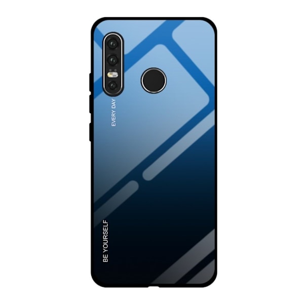 Huawei P30 Lite gradueret etui - Blå/Sort Blue