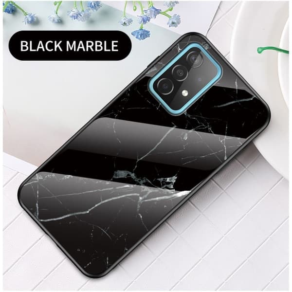 Fantasy Marble Samsung Galaxy A52 5G Deksel - Svart Klinkekule Black