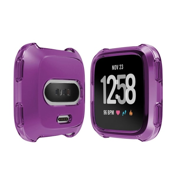 Fitbit Versa skyddande skal träningsklocka i TPU - Lila Lila