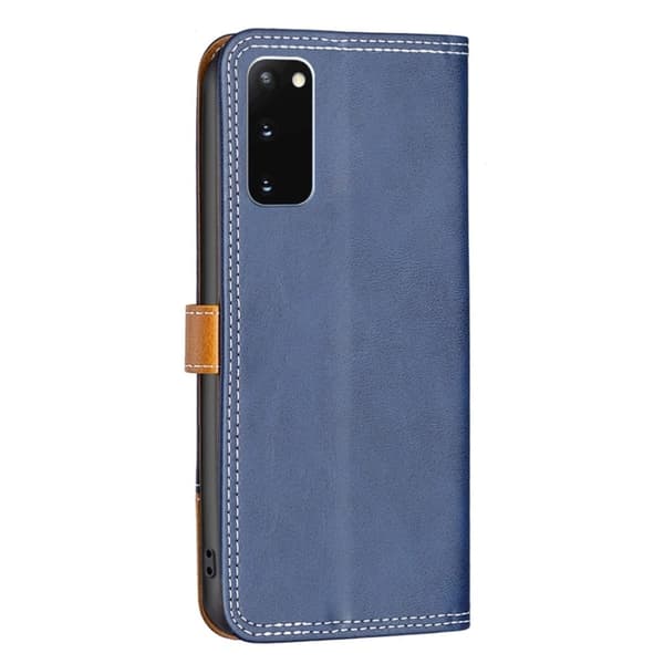 BINFEN tofarget læretui for Samsung Galaxy S20 - Blå Blue