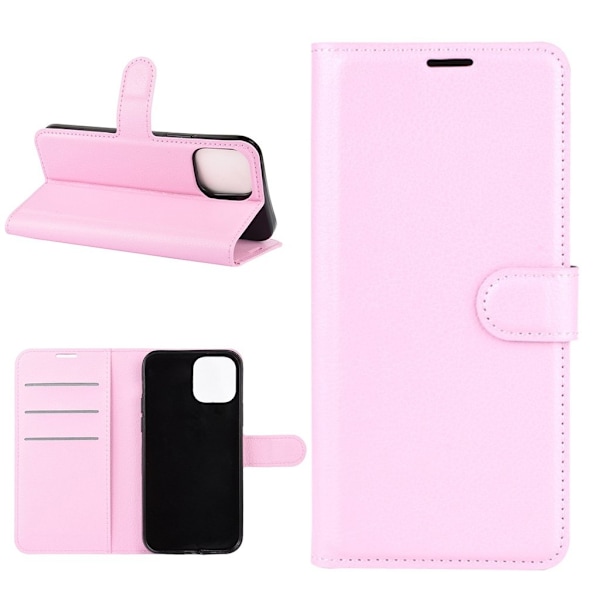 Klassisk iPhone 12 Mini flip etui - Pink Pink