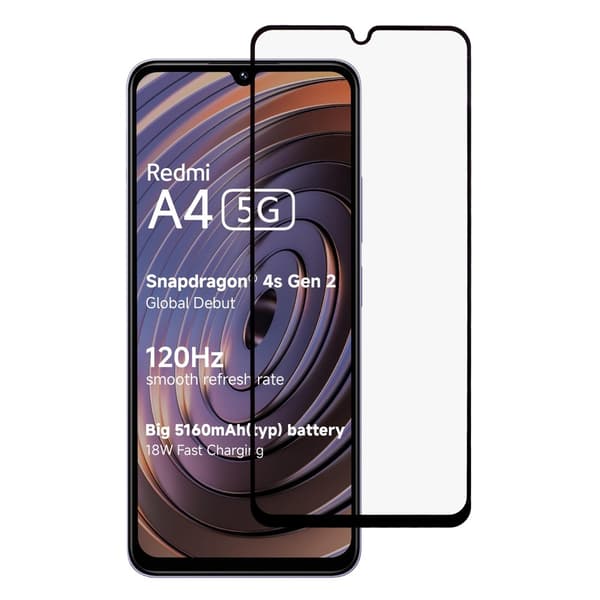 0.3mm härdat glas Xiaomi Redmi A4 skärmskydd Transparent