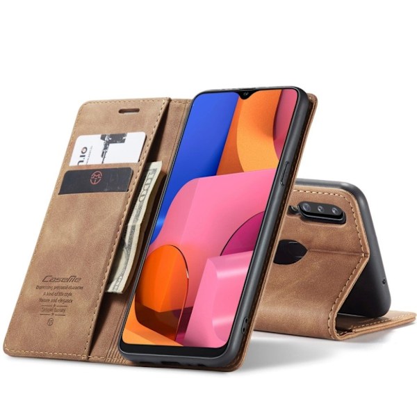 CaseMe vintage Samsung Galaxy A20s fodral - Brun Brun
