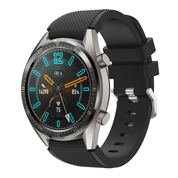 Huawei Watch GT silikoneurrem - sort Black