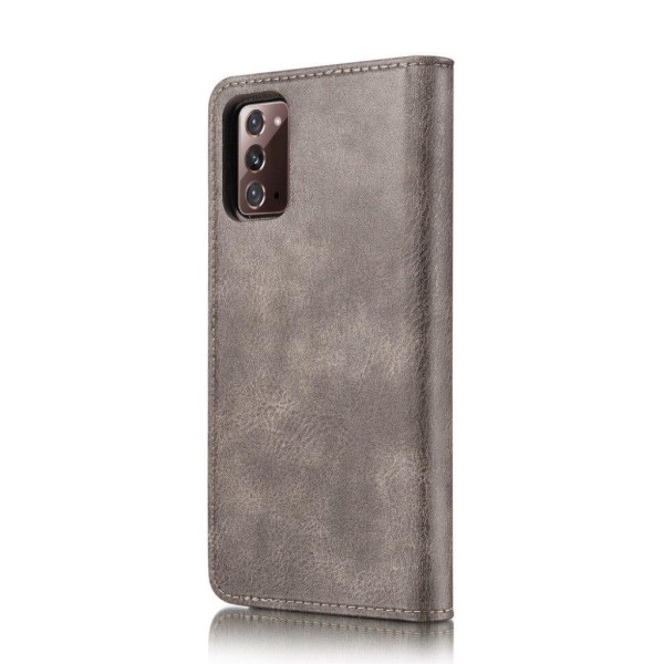 DG.MING Samsung Galaxy Note 20 2-in-1 Wallet Case - Grey Silver grey