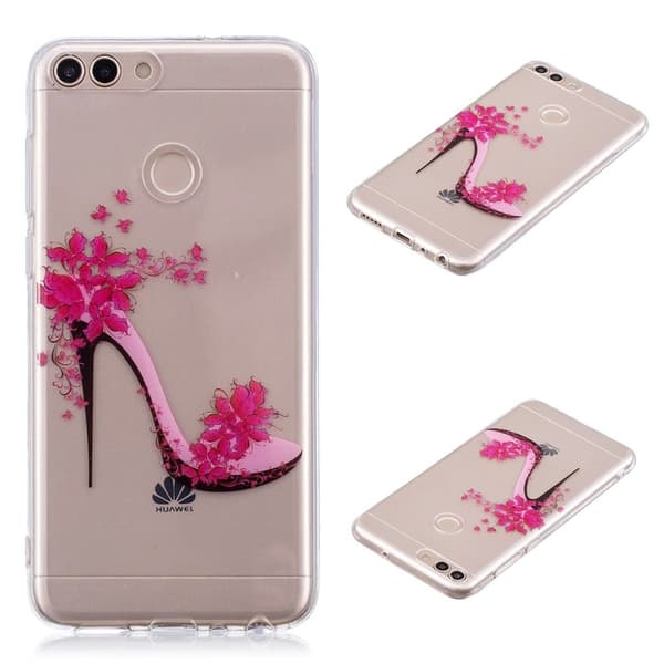 Deco Huawei P Smart deksel - Rose Høye hæler Pink