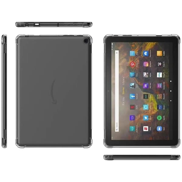 Amazon Fire HD 10 (2023) Clear Case Förstärkta hörn Flexibelt skydd för surfplatta Transparent