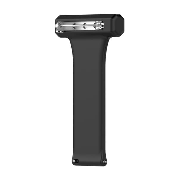 20mm Universal pin stil silikone hængende ur hængende rem - Sort Black