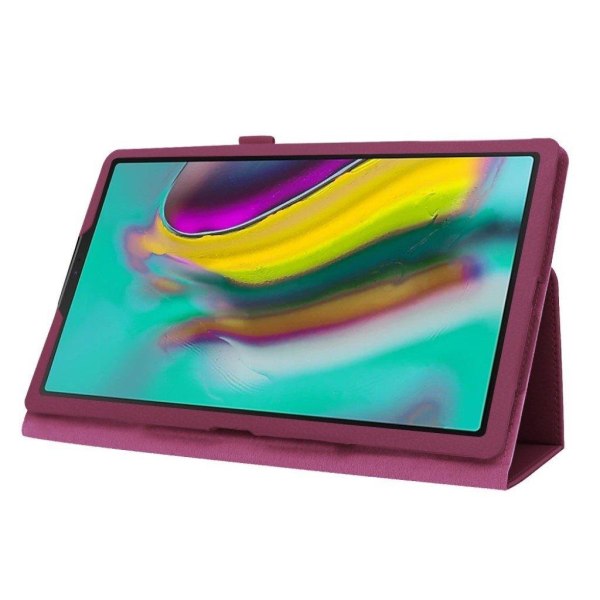 Samsung Galaxy Tab A 10.1 (2019) litchi leather case - Purple Lila