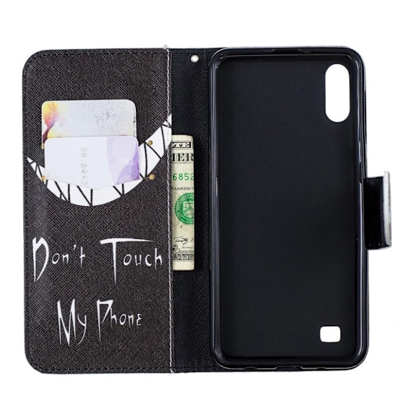 Wonderland Samsung Galaxy A10 etui - Do not Touch My Phone Black