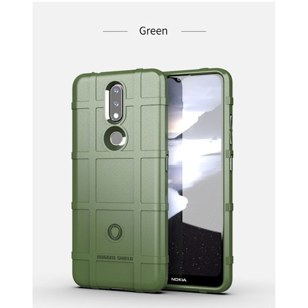 Rugged Shield Nokia 2.4 skal - Grön Grön