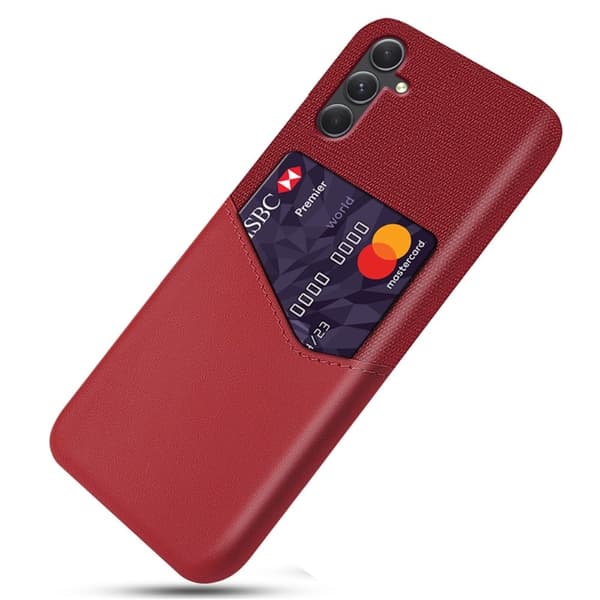 Bofink Samsung Galaxy A35 cover med kortholder - Rød Red