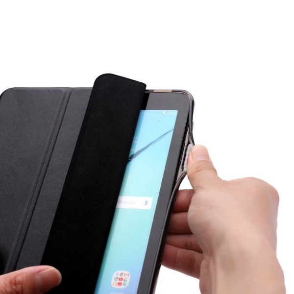 Samsung Galaxy Tab S3 tri-fold läderfodral - Svart Svart