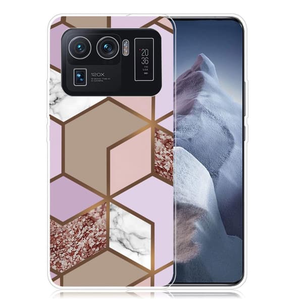 Marble Xiaomi Mi 11 Ultra Etui - Golden lush tile Multicolor