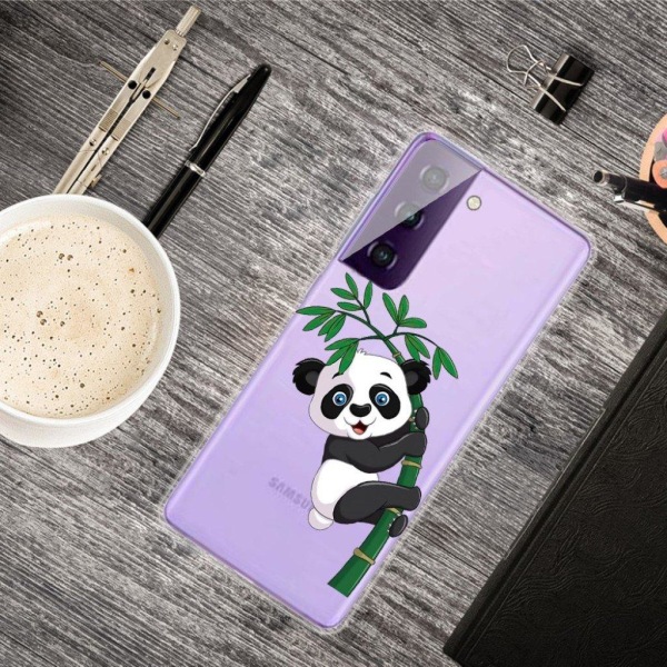 Deco Samsung Galaxy S21 Etui - Panda Black