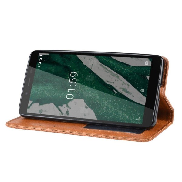 Bofink Vintage läder Nokia 1 Plus fodral - Brun Brun