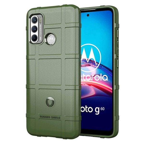 Rugged Shield Suojakotelo Motorola Moto G40 Fusion / G60 - Vihreä Green