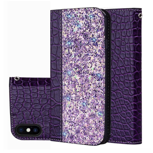Glitter iPhone Xs Max cover - Lilla Purple