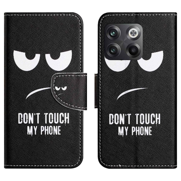 Wonderland OnePlus Ace Pro / 10t Flip Etui - Don't Touch My Phone Black
