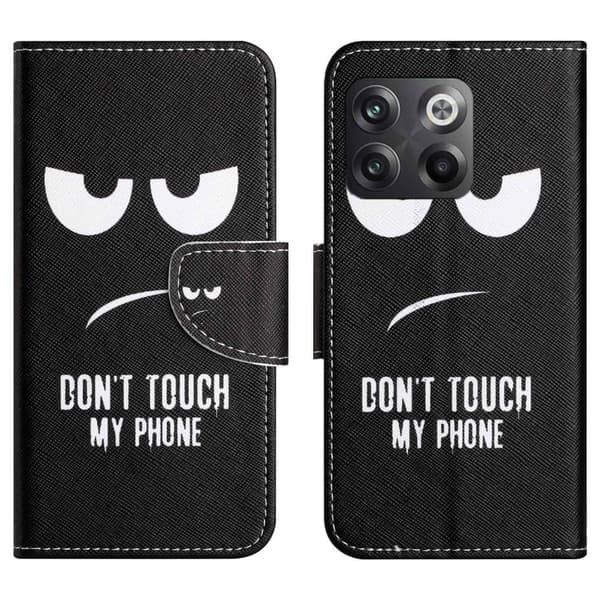 Wonderland OnePlus Ace Pro / 10t Flippetui - Don't Touch My Phone Black