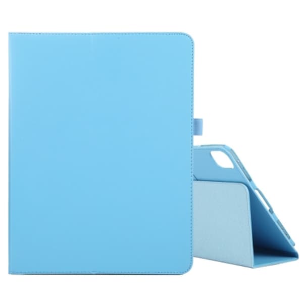 Til iPad Pro 11 (2024) Etui Bi-Fold Stand PU Læder Tablet Cover med Stylus Loop Design - Babyblå Blue