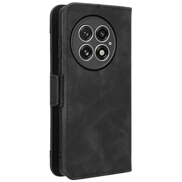 Moderne OnePlus 13 læderetui med pung - Sort Black