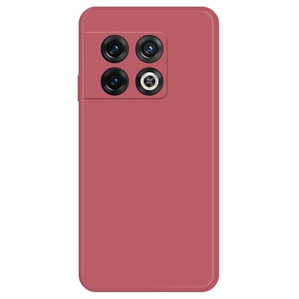 Avfasat gummerat droppskydd för OnePlus 10 Pro - Röd Röd