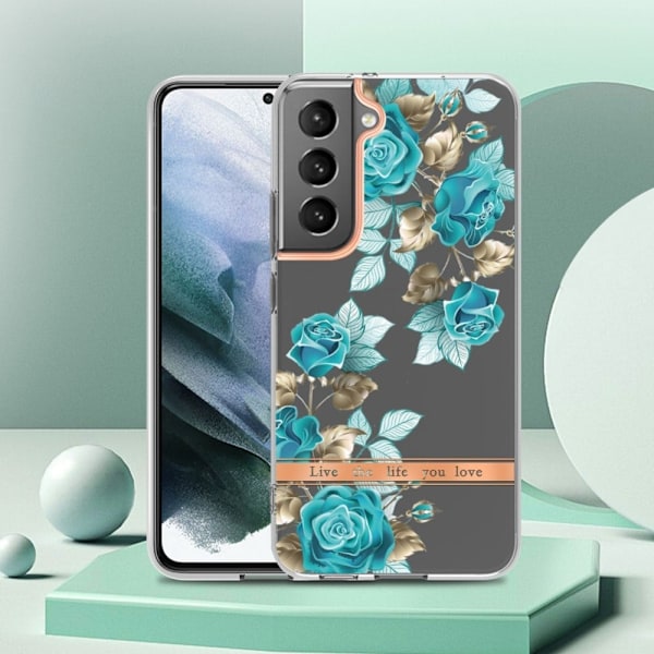 Supertunt och tåligt mjukfodral för Samsung Galaxy S22 Plus - Blå Ros Blå