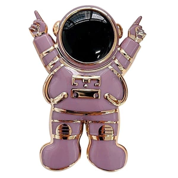 Universellt galvaniserat telefonfäste med tecknad astronaut - Lila Lila