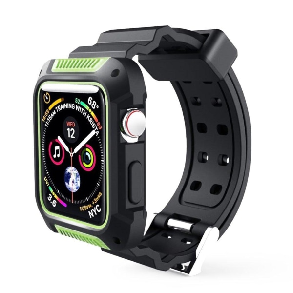 Apple Watch Series 4 44mm sportigt silikon plast klock armband m Grön